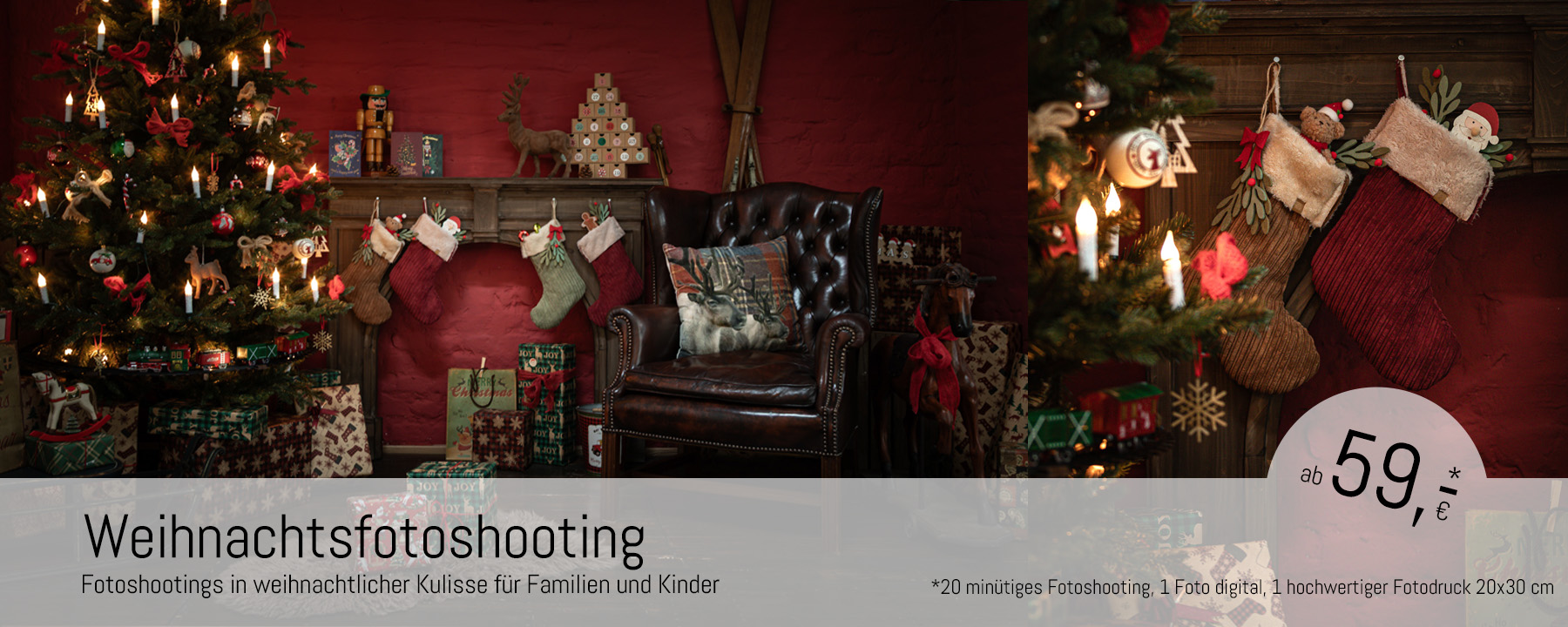 Weihnachtsfotoshooting in Düsseldorf 2025
