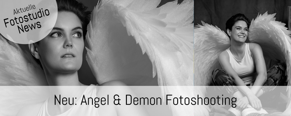 Banner Fotoshooting angel und demon