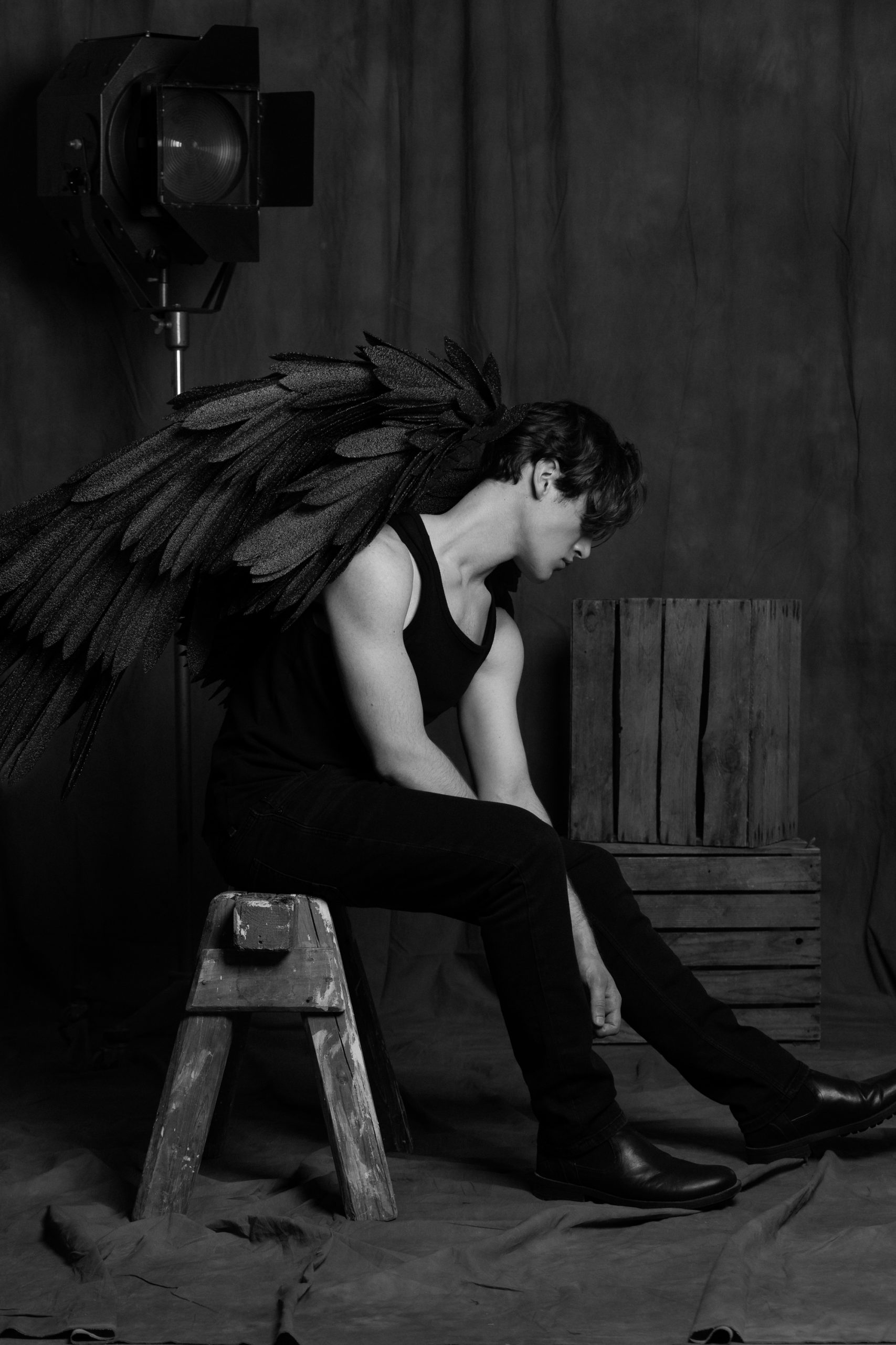 Angel & Demon Fotoshooting bei Christian Holthausen Photography in Düsseldorf