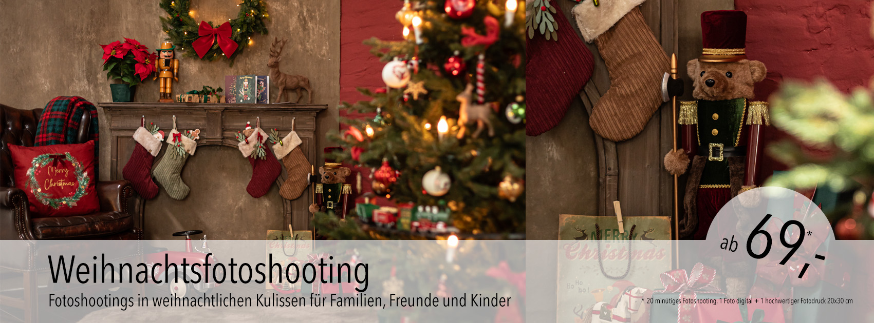 Weihnachtsfotoshooting in Düsseldorf 2026